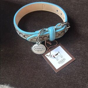 Coach Signature Dog Collar
